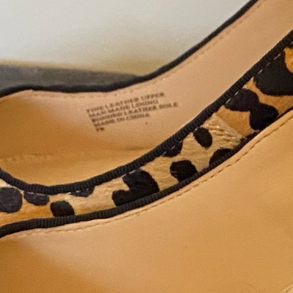 Charles David Leather Bonded Sole Leopard Print Pointed Toe Heels. Sz 10 - Picture 13 of 16